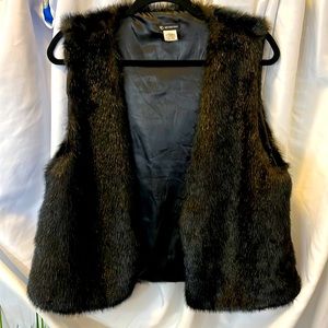 Faux fur vest